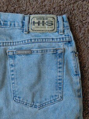 Vintage 90's H.I.S Work-Were Light Wash Cotton Denim Jeans